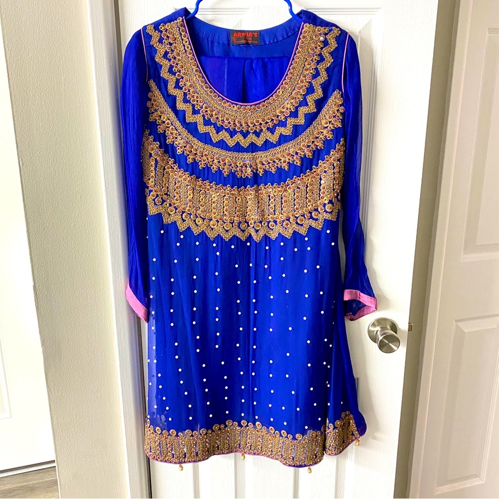 Indian Pakistani Blue Bridal Dress